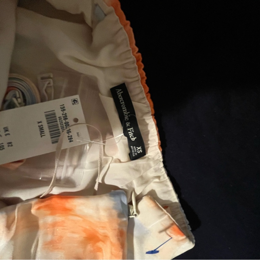 Abercrombie and Fitch Floral Maxi dress with straps - Orange & Cream - Picture 9 of 12
